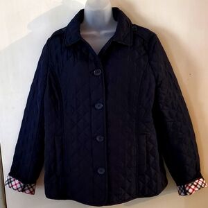 Ladies Croft&Barrow quilted jacket sz med